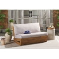 thumbnail image 2 of Safavieh Lynn Wood Outdoor Sofa, Natural/Light Gray, 2 of 11