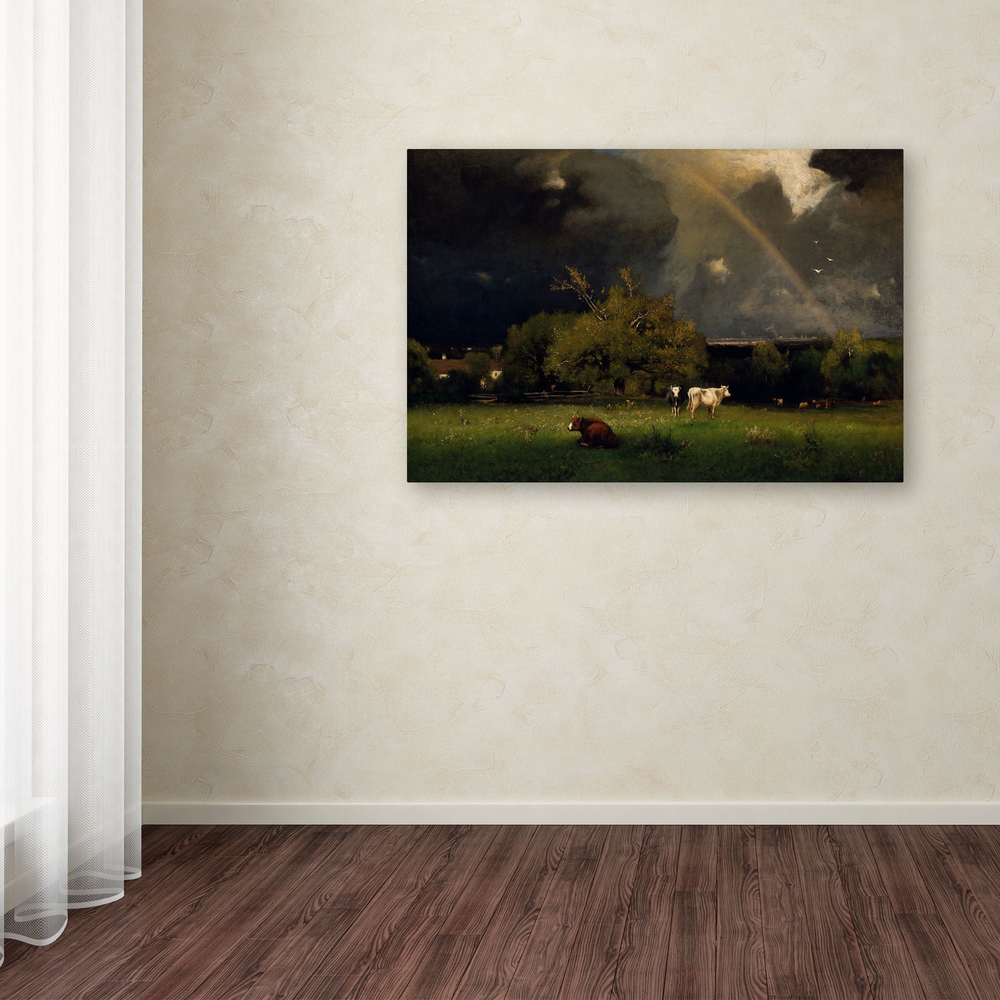 Trademark Fine Art 'The Rainbow' Canvas Art by George Inness