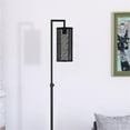 thumbnail image 5 of Evelyn&Zoe Industrial Metal Floor Lamp with Metal Mesh Shade, 5 of 10