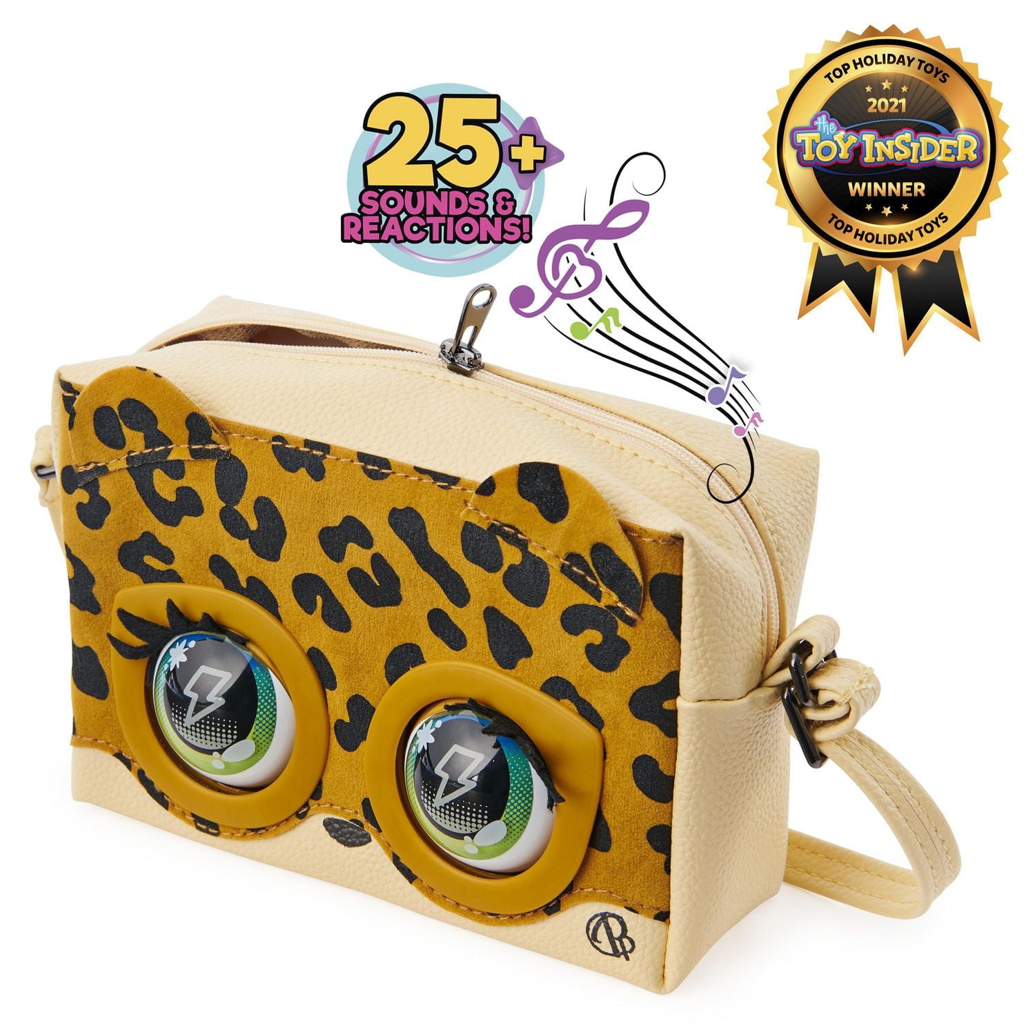 Purse Pets, Leoluxe Leopard Interactive Purse Pet with Over 25 Sounds and Reactions, Kids Toys for Girls Ages 5 and up
