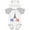 White & Heather w/ Ears, variant on Inktastic France Eiffel Tower Flag in Text Boys or Girls Baby Bodysuit