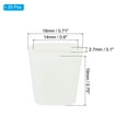 thumbnail image 2 of Uxcell Kitchen Sink Rack Feet, 20 Pack Rubber Rack Bottom Protective Replacement Feet Wire Bumpers Protector, White, 2 of 6