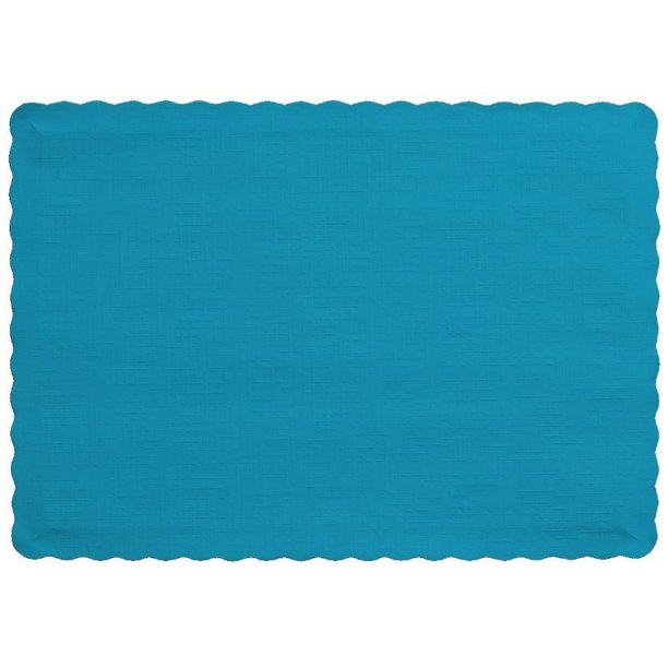 25 Scalloped Edge Paper Placemats 10" X 14" Dinner Size 26 Colors