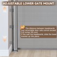 thumbnail image 4 of 140 Inch Retractable Baby Gates, Extra Wide Baby Gates for Large Openings, Mesh Dog Gate Retractable, Safety Gates for Kids or Pets, Extra Long Baby Gates for Stairs Doorway Indoor Outdoor-Gray, 4 of 7