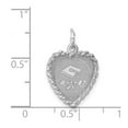 thumbnail image 2 of 925 Sterling Silver Solid Graduation Cap and Diploma Disc Charm 23x15mm Wide Pendant Necklace for Women, 2 of 2
