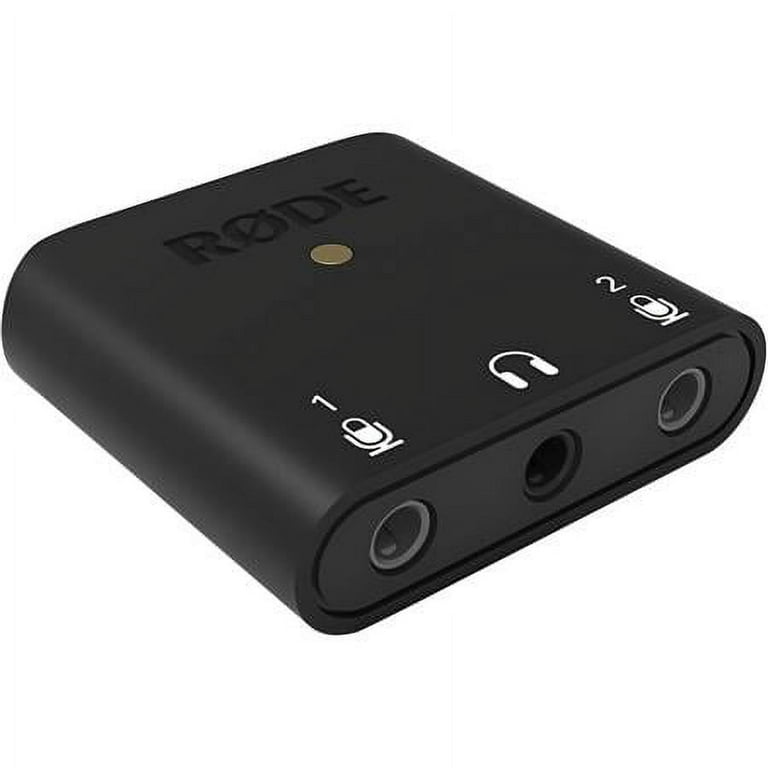 dispositivo de conexiones para IOS y dos micrófonos lavalier RODE SC6-L  Mobile Interview Kit – Sonotec