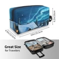 thumbnail image 4 of Goofa Mountain Cottage In Snow Printed Toiletry Bag with Handle,Large Capacity Travel Makeup Cosmetic Bag for Women, Carry on Airport Airline Compliant Bag, 4 of 9