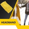 thumbnail image 1 of Bandeau d'Hiver pour Femmes Élasticité Chaude en Forme de Cache-Oreilles Style Simple Accessoires pour Cheveux pour Femmes Jaune, 1 of 6