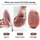 thumbnail image 5 of 2pcs Bath Sponge Sponge Loofah Body Scrubber, 5 of 5