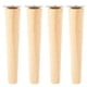thumbnail image 1 of 4 Piezas de Patas de Muebles de Madera Maciza, Patas de Mesa Rectas, Patas de Silla Antideslizantes, Accesorios de Repuesto de 20 cm, 1 of 5