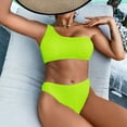 thumbnail image 2 of Enjoytime Modest Swimsuits for Women One Shoulder Tummy Control 2 Piece Bathing Suit High Cut Slim Swimwear 2026, 2 of 3