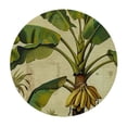 thumbnail image 4 of WYYP Banana Tree Round Tablecloth for Picnic Dining Kitchen Farmhouse 100% Polyester Waterproof Resistant Fabric White, 4 of 8