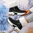thumbnail image 4 of Eltusu Women Snow Boots, Soft Thermal Comfy Windproof Winter Shoes Black Size 8.5, 4 of 8