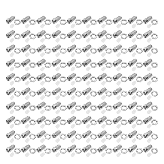 EOTVIA LED Holder 3mm, 100 Set Plastic Light Emitting Diode Holder Removable Plated Round Replacement With Nut For Industrial Use