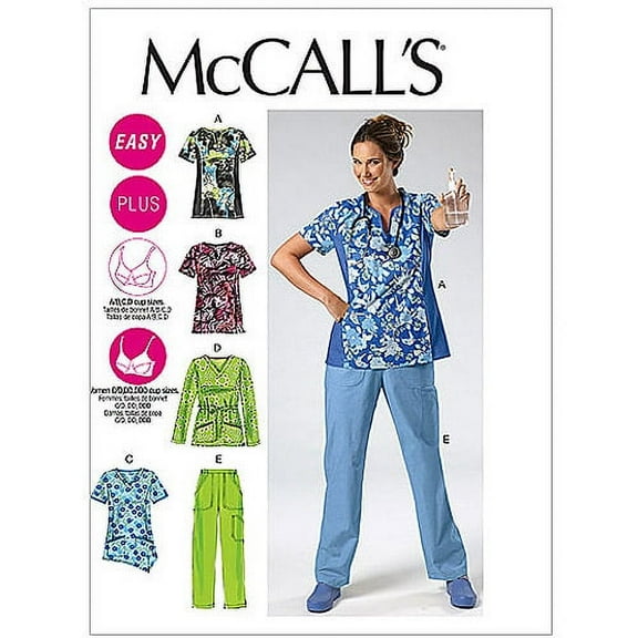 McCall's Patterns M6473 Misses'/Women's Tops and Pants, Size B5 (8-10-12-14-16)