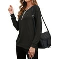thumbnail image 6 of TARAINYA Women's Daily Wear Long Sleeve Sweatshirt Casual Loose Round Neck Pullover with Pockets, 6 of 9