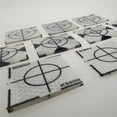 thumbnail image 4 of ziyahi 50pcs Reflector Sheet Geography Target Reflective Tape Sticker Fluorescent Mapping Self-Adhesive Sheets Engineering 2*2 5*5, 4 of 6