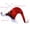 Navy, variant on AnuirheiH 29.53Inch Christmas Santa Hat Deluxe Plush Long-Tail Christmas Santa Claus Xmas Cap Hat