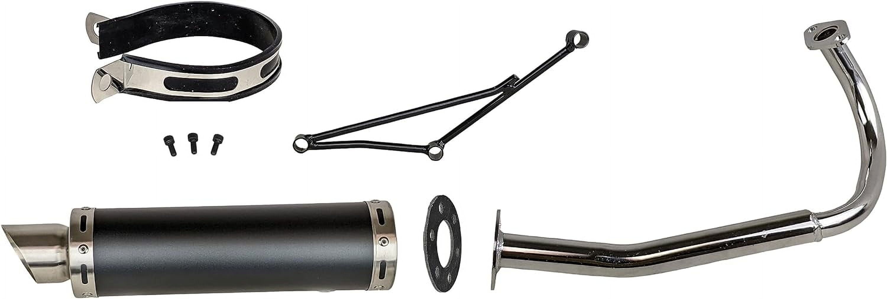 High Performance Exhaust System Muffler for GY6 50cc Scooter Moped TaoTao Jonway Kymco 139QMB Black