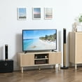 thumbnail image 2 of TV Unit Cabinet for TVs up to 50 Inches TV Stand with Sliding Doors Natural, 2 of 10