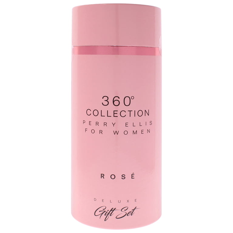 360 Rose by Perry Ellis for Women - 3 Pc Gift Set 3.4oz EDP Spray