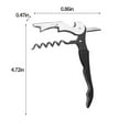 thumbnail image 3 of pvdgvd Waiters Wine Key - for Servers, Bartender with Foil Cutter, Manual Wine Bottle Opener, Double Hinged, Heavy Duty Stainless Steel - 1 Piece, 3 of 6