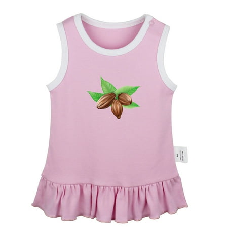

Nut Cacao Pattern Dresses For Baby Newborn Babies Skirts Infant Princess Dress 0-24M Kids Graphic Clothes (Pink Sleeveless Dresses 12-18 Months)
