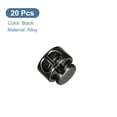thumbnail image 3 of Uxcell 20pcs Double Hole Cord Locks End Fastener Slider for Drawstrings Shoelaces Backpacks Clothes, Black, 3 of 5