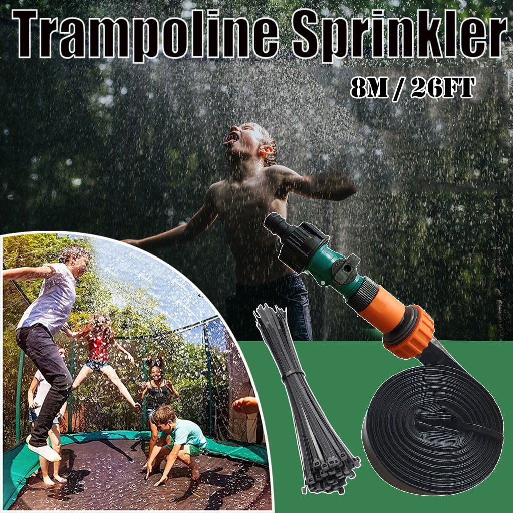 Tuscom Trampoline Sprinkler Outdoor Kids Water Sprinkler Summer Water Fun For Kids Yard