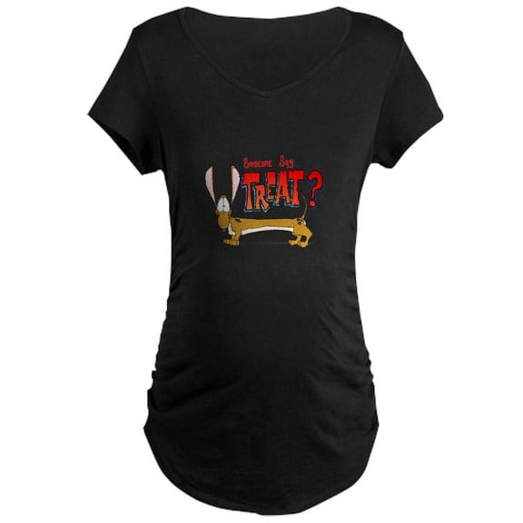 CafePress - Doxy Treat Maternity T Shirt - Maternity Dark T-Shirt