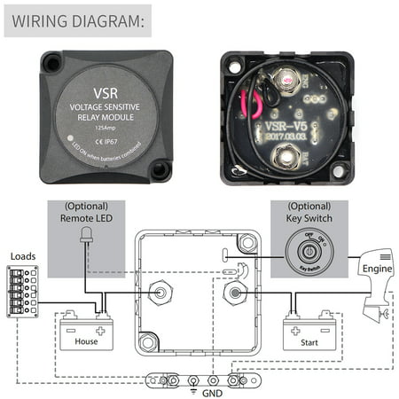 Voltage Sensitive Relay Automatic, Boat Dual Battery Vsr Wiring Diagram