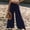 00 # Navy, variant on YFPWM Women Trousers High Waisted Green Opaque Stretchy Knee High Trouser Wool Blend Cropped Wide Leg Pants Haven Straight Trouser Retro Wide Leg Trouser