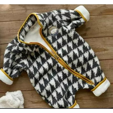 

DanceeMangoo Winter New Baby Thick Warm Romper Fashion Print Newborn Long Sleeve Jumpsuit Infant Toddler Plus Velvet Clothes 0-24M