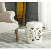 Safavieh Blossom Solid Indoor/Outdoor Garden Patio Stool, Cream