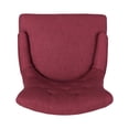 thumbnail image 6 of GDF Studio Maggie Contemporary Tufted Dining Chairs, Set of 4, Deep Red Fabric and Espresso, 6 of 7