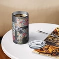 thumbnail image 3 of 20oz Coffee Tumblers Pioneer Flower Floral Print Pattern Stainless Steel Vacuum Insulated Travel Tumbler Coffee Cups Mug with Lid and Straw with Cleaning Brush for Cold & Hot Drinks, 3 of 5