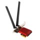 thumbnail image 2 of Tarjeta PCIe Inalámbrica, Tecnología MU MIMO 6dBi Antena De Alta Ganancia Tarjeta De Red De Computadora 2.4G 5G Banda Dual PCIE Chapado En Oro Para Computadora Portátil ANGGREK Computer Networking Card, 2 of 8