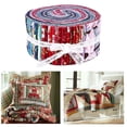 thumbnail image 4 of SUTENGDA 36 Pieces Jelly Roll Multi-Color Fabric Quilting Fabric Strips with Different Patterns for Sewing Quilting Crafting Home DIY, 4 of 8
