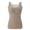 Khaki, variant on Tank Tops for Women,Casual Basic Slim Fitted Shirts asic Sleeveless Tank Shirts Built in Bra Basic Undershirt Tanks Athletic Running Sleeveless Shirts Beige 3XL