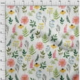 thumbnail image 4 of oneOone Cotton Jersey Light Green Fabric Floral Watercolor Sewing Craft Projects Fabric Prints By Yard 58 Inch Wide, 4 of 4