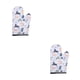 thumbnail image 3 of Billuyoard Thickened Mitts Kitchen Cooking Oven Thermal Insulation Resistant Cotton Mitt Mitts Restaurant Insulation Lined 2Conjunto, 3 of 6