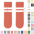 thumbnail image 2 of Solid Color Ribbed Slouch Mid‑Calf Socks JIANLAI Soft Stretchy Cuffed Stackable Crew Socks Multi‑Macaron‑Tone Casual Socks Loose Foldable Cuff Socks, 2 of 2