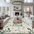 thumbnail image 3 of Sage Green Botanical Area Rugs 6'x9', Small Throw Rugs for Kitchen Dining room, Rustic Country Spring Floral Summer Leaf Indoor Outdoor Rug Non-Slip Low Pile Carpet Runner Reversible Floor Mats, 3 of 8