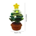 thumbnail image 3 of Árbol de Navidad Simulado Ganfancp Tejido a Mano Mini Decoración de Punto con Bolas y Colorido, 3 of 3