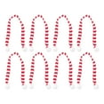 thumbnail image 4 of PAMINGONO Red White Striped Scarf Non-Woven Fabric 8Pcs 11.8x0.5x0.2In, 4 of 8