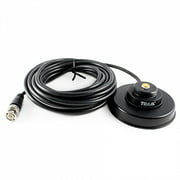 1233-BNC Black 3 1/4" Magnet Mount NMO Mag Mount 17 foot Antenna Cable Roof or Trunk