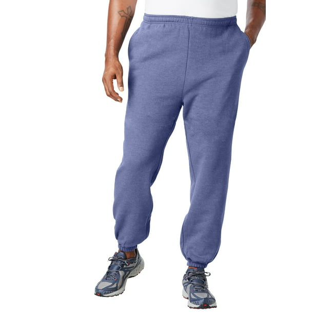 Kingsize Men's Big & Tall Fleece Elastic Cuff Sweatpants - Walmart.com