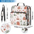 thumbnail image 2 of FORMRS Zipper Binder with Shoulder Strap 2-inch Ring 500 Sheet Capacity File Bag, Red Nordic Christmas, 2 of 5