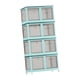 thumbnail image 1 of Armario portátil, organizador de guardarropa para el hogar, organizador de ropa plegable independiente, caja de almacenamiento para guardarropa, sala azul perfecl Armario portátil, 1 of 8