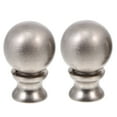 thumbnail image 4 of OHOIOLLA Lamp Accessories Lamp Shade Decorative Finial Cap Silver Zinc Alloy 2Pcs 0.9X0.9X1.4In, 4 of 7